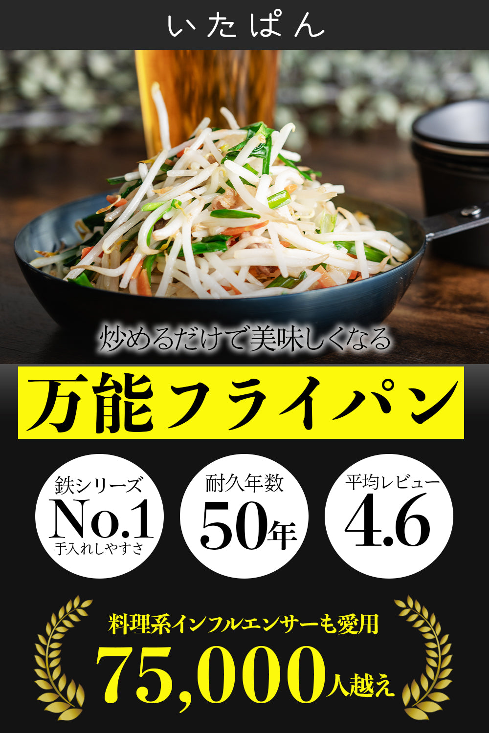 GOEN いたぱん 驚くほど美味しくなる 炒めるための鉄フライパン